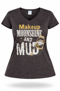 Mudneck Ladies Makeup Moonshine and Mud VNeck